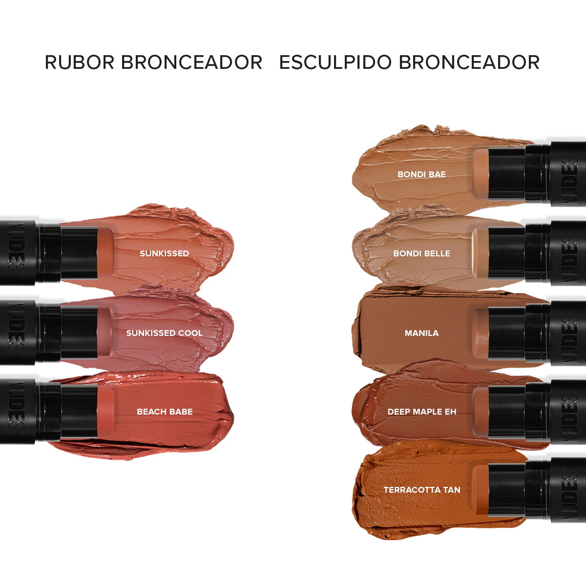 NUDIES MATTE BLUSH & BRONZE (RUBOR Y BRONCEADOR EN BARRA)